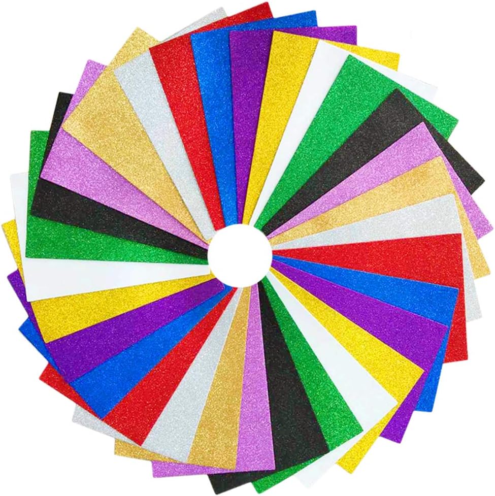 30 قطعة بريق إيفا رغوة ورقة 8x12 بوصة 2 مللي متر سميكة الحرفية ورقة فوم للأنشطة الحرفية للأطفال لتقوم بها بنفسك القواطع الفنون بواسطة PAIDU