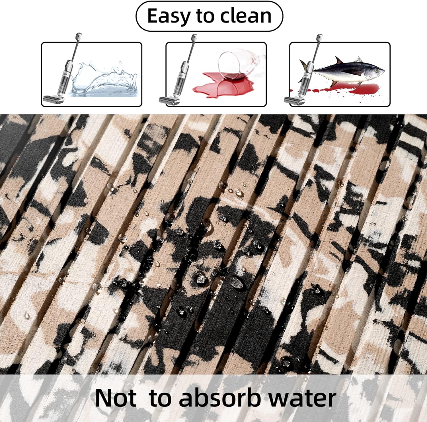 Boat Flooring Eva Foam Boat Decking Marine Flooring Camo Brushed Non-slip Self-adhesive Boat Carpet For Motorboat Yacht Kayak RV Swimming Pool 94.5"x47.2"/ 23.6"/15.7" By PAIDU