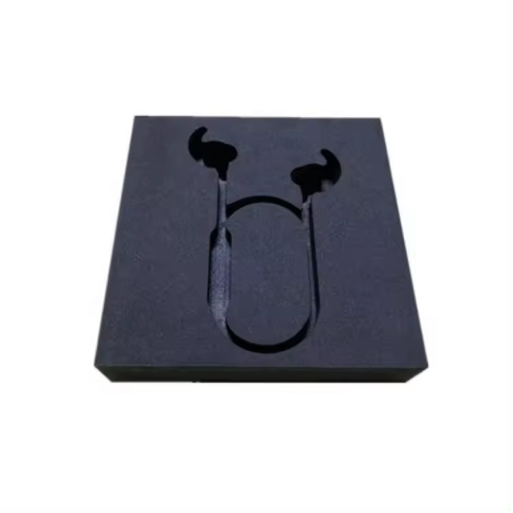 Paidu Factory Custom Hot Sale Adhesive EVA Foam Die Cutting Packaging Shock-proof Insert For Earplugs headphones Packing Case