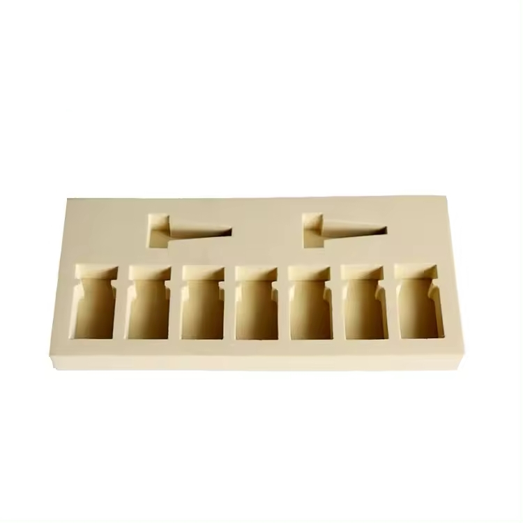 Paidu Factory custom Eva Foam Milded Insert Holding Tube Packing White for makeup cosmetic gift set black magnetic gift box