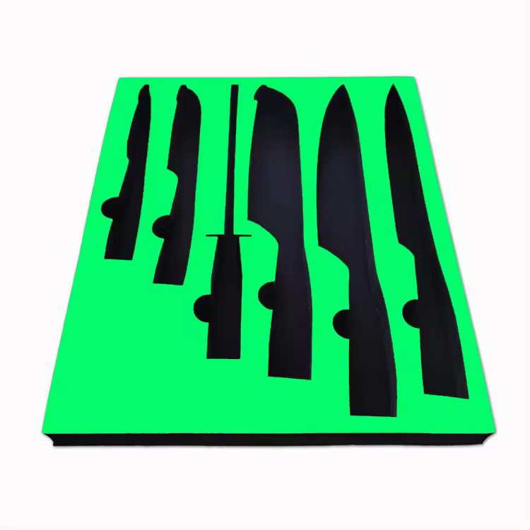 Paidu Factory custom fashionable high quality High-end luxury Die cut velvet cosmetic EVA foam bottle box insert for display