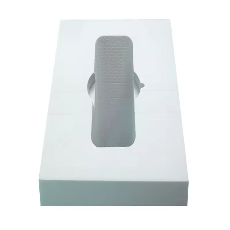 Paidu new design high quality eva foam cutting packaging sharp edge protector velvet ring display box tray EVA foam inserts green